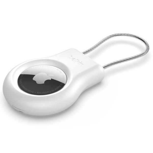 Фото - Чехол для беспроводного маяка Belkin Secure Holder with Wire Cable AirTag, White (MSC009BTWH)